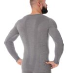 Męska koszulka z długim rękawem z wełną merino COMFORT WOOL