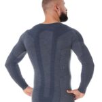 Męska koszulka z długim rękawem z wełną merino COMFORT WOOL