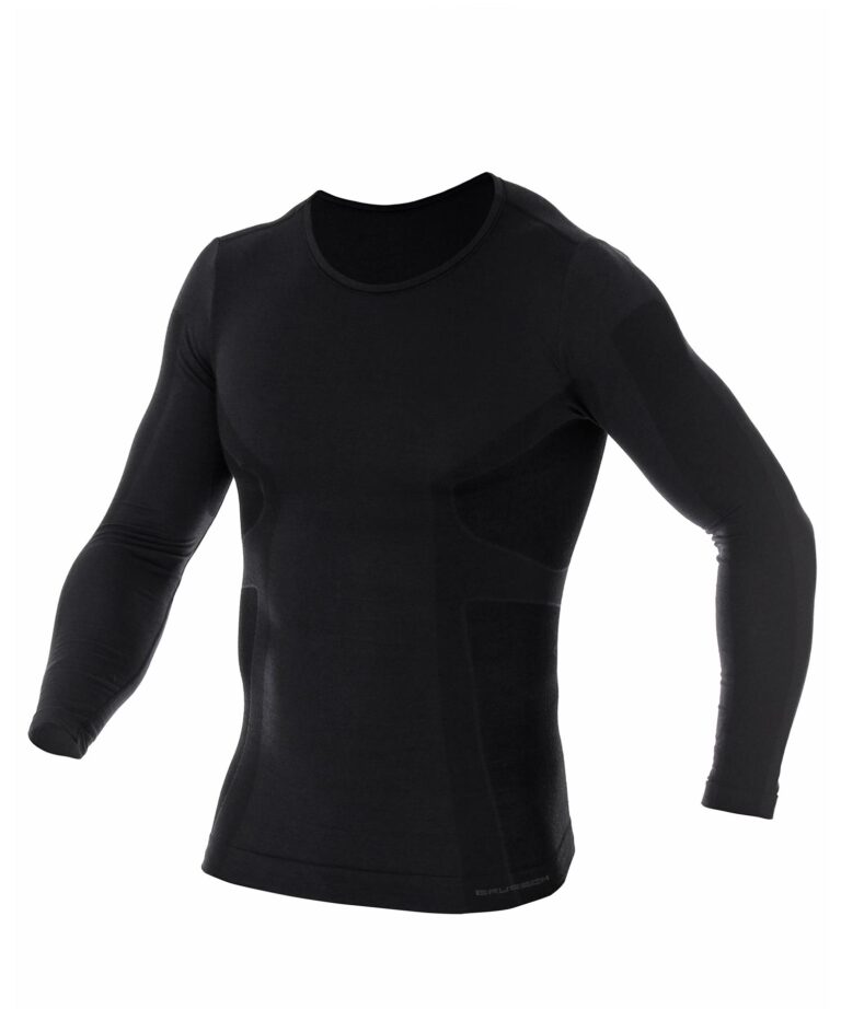 Męska koszulka z długim rękawem z wełną merino COMFORT WOOL