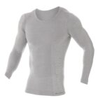 Męska koszulka z długim rękawem z wełną merino COMFORT WOOL