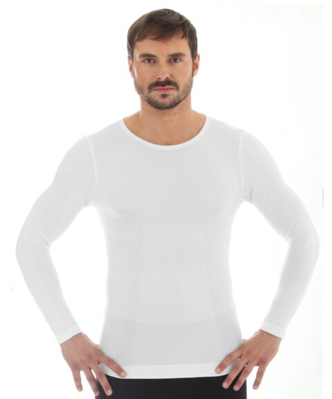 Męska koszulka z długim rękawem z wełną merino COMFORT WOOL