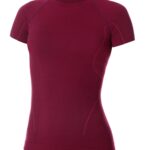 Koszulka damska z wełną merino z krótkim rękawem ACTIVE WOOL