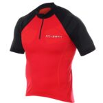 Koszulka rowerowa unisex krótki rękaw z suwakiem