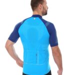 Koszulka rowerowa unisex krótki rękaw z suwakiem