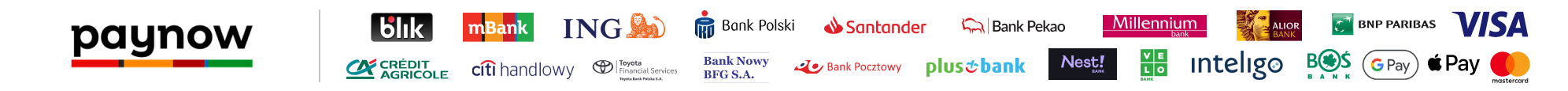Baner PayNow: z płatnościami dostępnymi w sklepie