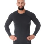 Koszulka męska wełniana z długim rękawem ACTIVE WOOL