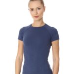 Koszulka damska z wełną merino z krótkim rękawem ACTIVE WOOL