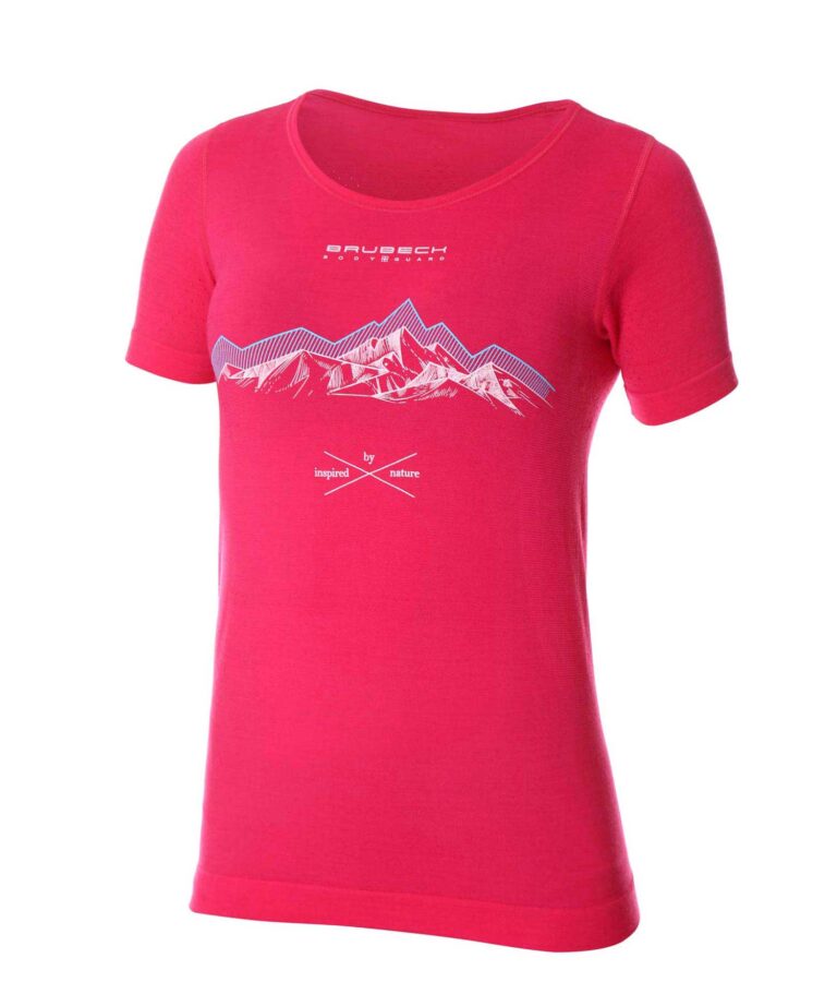 Damska Koszulka z krótkim rękawem z merynosów OUTDOOR WOOL