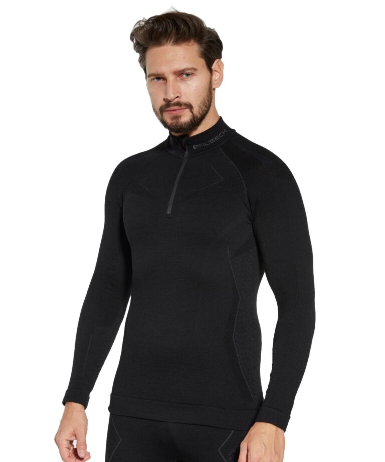 Wełniana bluza męska z krótkim ekspresem EXTREME MERINO