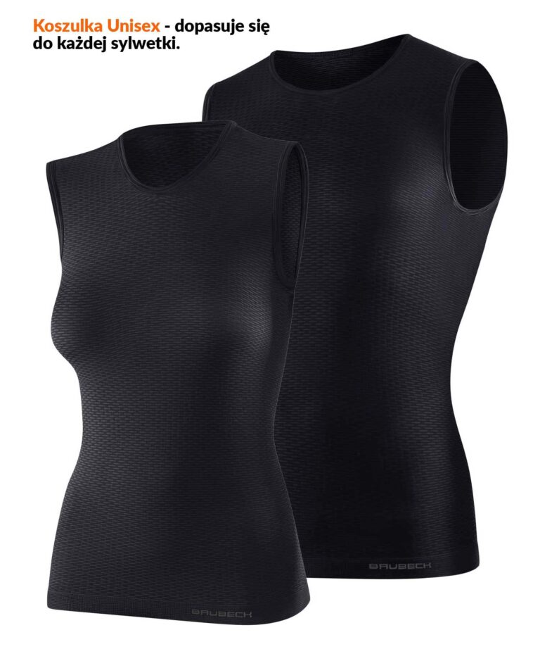 Koszulka unisex typu Base Layer bez rękawów
