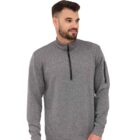 Bluza dresowa męska z krótkim ekspresem OUTDOOR MERINO