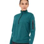 Bluza dresowa damska z krótkim ekspresem OUTDOOR MERINO