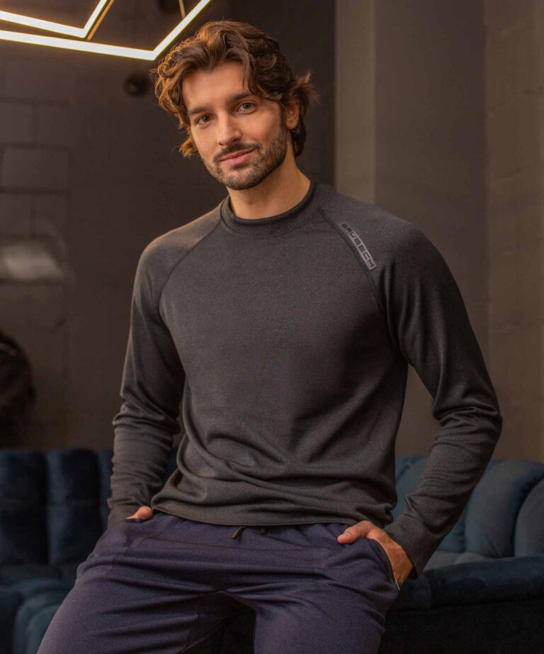Bluza dresowa męska z wełną merino OUTDOOR MERINO