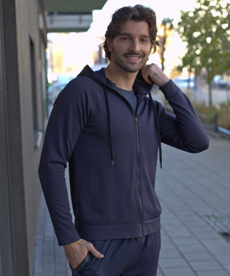 Bluza dresowa męska z kapturem OUTDOOR MERINO