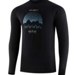 Męska koszulka z wełną merino – długi rękaw OUTDOOR WOOL PRO