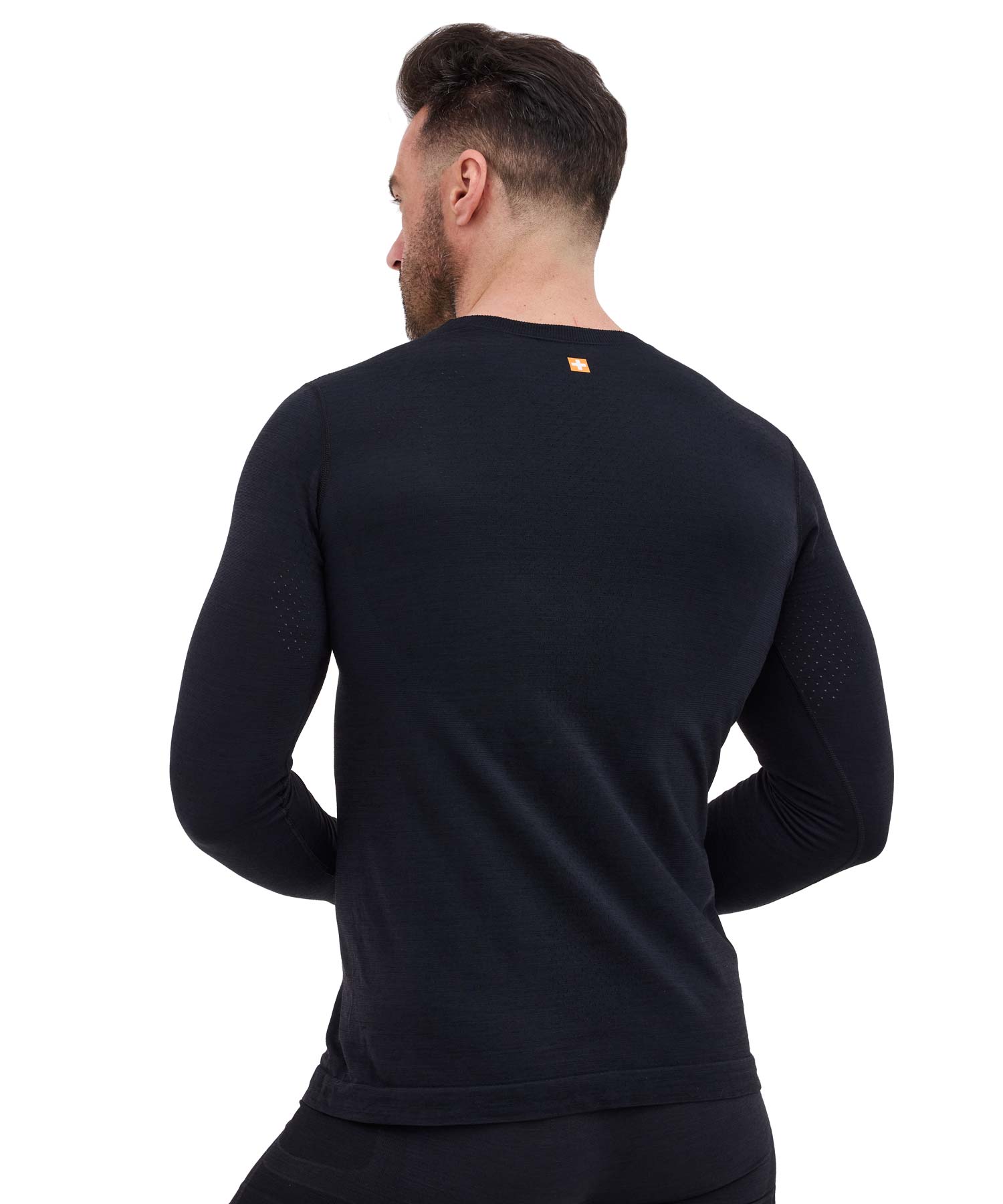 Męska koszulka z wełną merino – długi rękaw OUTDOOR WOOL PRO