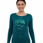 Damska koszulka z wełną merino – długi rękaw OUTDOOR WOOL PRO