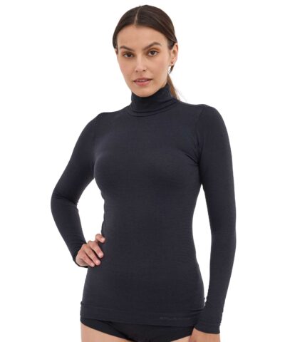Koszulka damska z golfem COMFORT MERINO