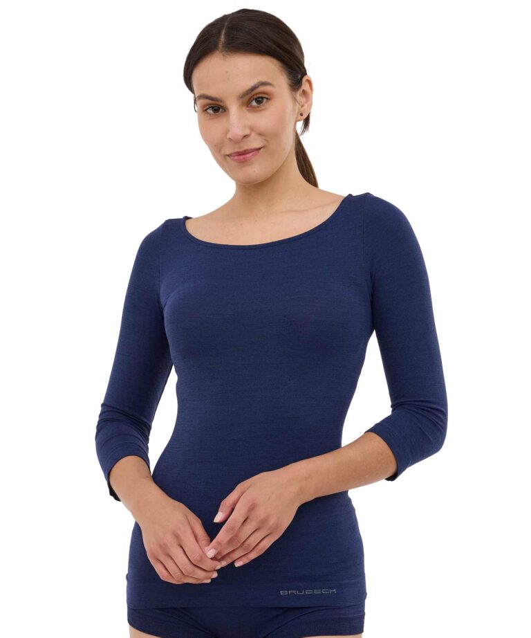 Koszulka damska z rękawem 3/4 COMFORT MERINO