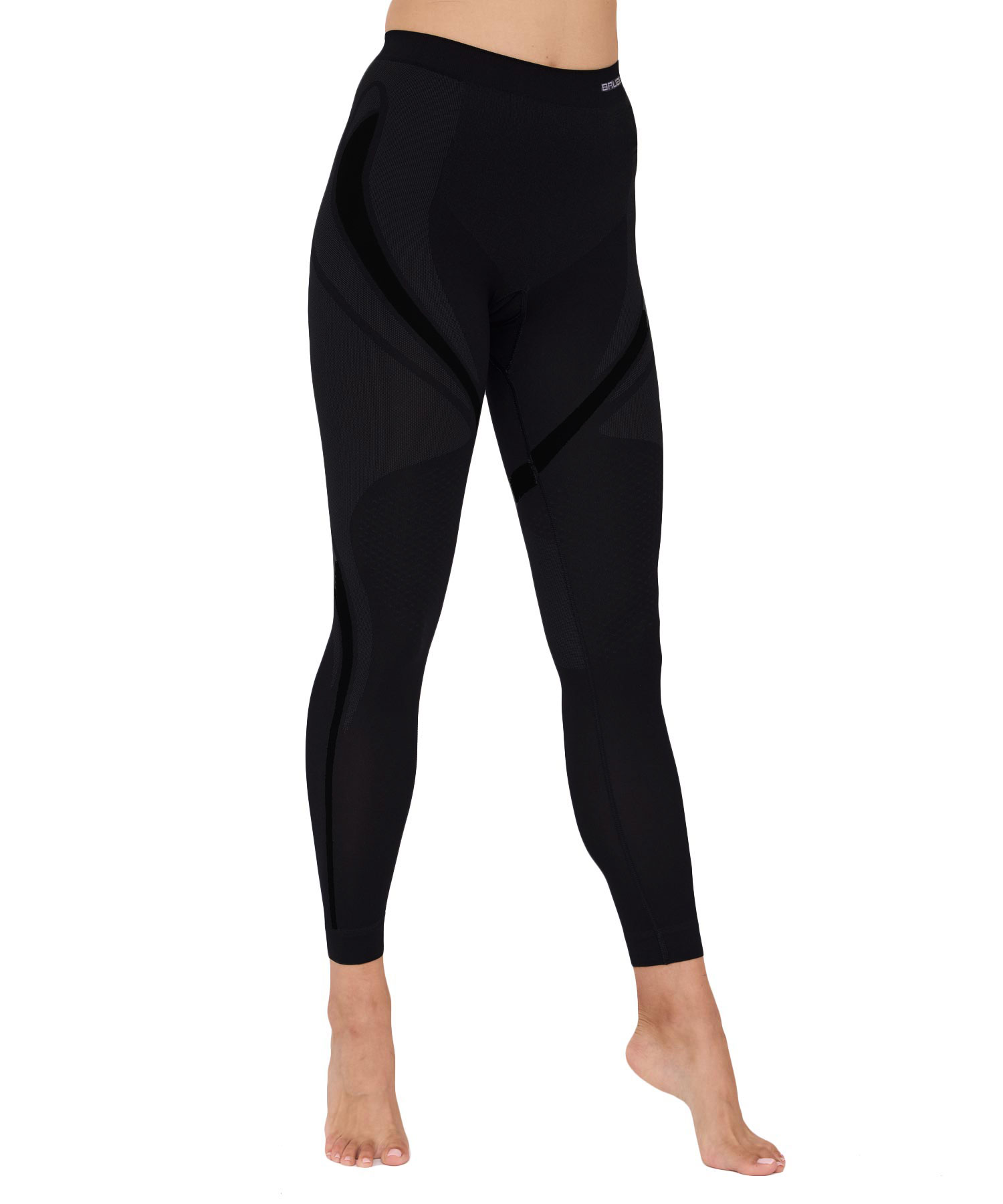 LE1075W-brubeck-czarny-przod Termoaktywne spodnie damskie z długą nogawką