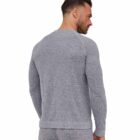 Koszulka męska z długim rękawem do spania z dodatkiem lnu COMFORT NIGHT