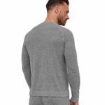 Koszulka męska z długim rękawem do spania z dodatkiem lnu COMFORT NIGHT