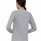 Koszulka damska z długim rękawem do spania z dodatkiem lnu COMFORT NIGHT