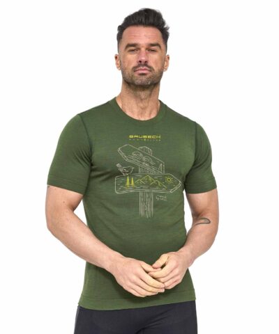 Koszulka męska z krótkim rękawem OUTDOOR WOOL PRO