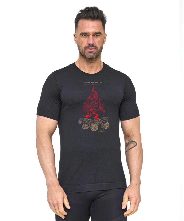 Koszulka męska z krótkim rękawem OUTDOOR WOOL PRO