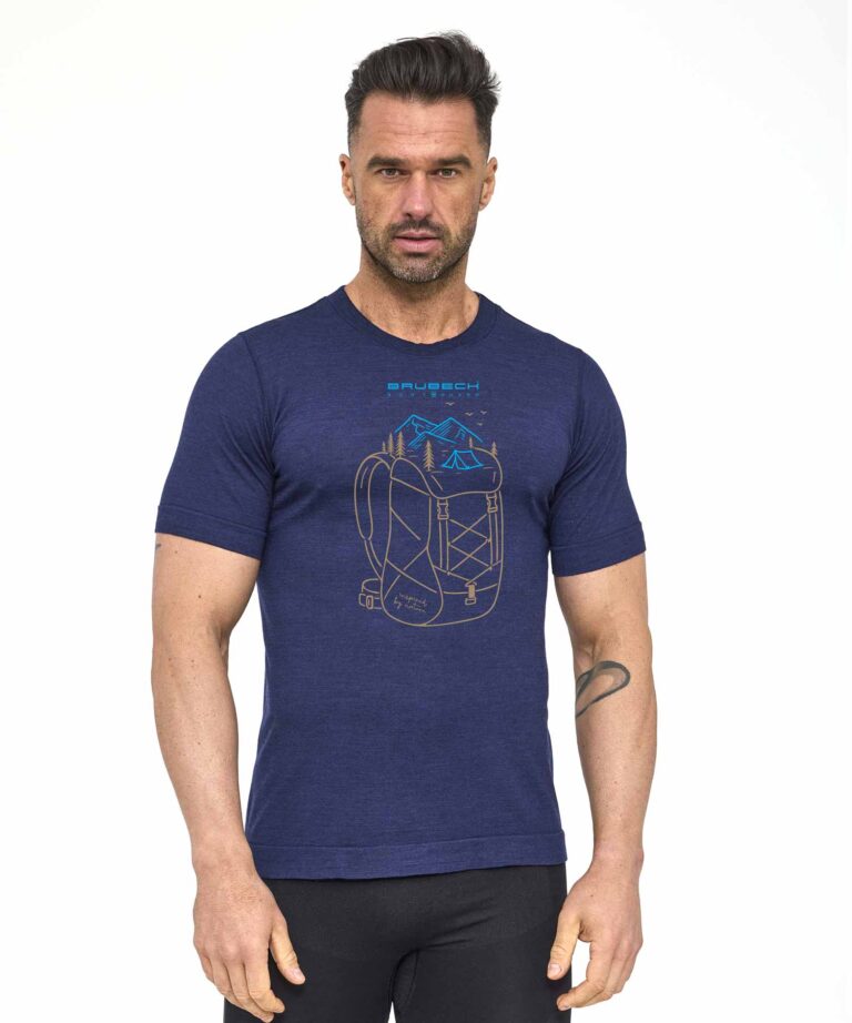 Koszulka męska z krótkim rękawem OUTDOOR WOOL PRO