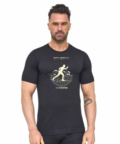 Koszulka męska z krótkim rękawem OUTDOOR WOOL PRO Bieg Piastów
