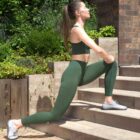 Legginsy damskie CASUAL z wysokim stanem